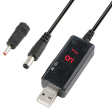 Load image into Gallery viewer, KWS-912V USB Boost Converter DC 5V to 9V 12V Converter Cable + 3.5x1.35mm Plug Set, 5V to 9V / 12V