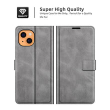 Load image into Gallery viewer, Retro Calf Pattern Buckle Horizontal Flip Leather Case with Holder &amp; Card Slots &amp; Wallet, For iPhone 13