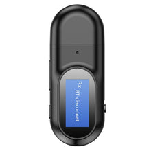Load image into Gallery viewer, T17 USB Bluetooth 5.0 Receiver Transmitter 2 in 1 Audio Adapter with LCD Display for PC TV Car 3.5mm AUX