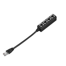 Load image into Gallery viewer, 1 Male to 4 Female LAN Ethernet Cable Adapter Ethernet Splitter