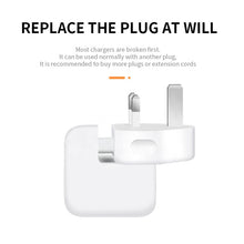 Load image into Gallery viewer, 2 PCS XJ01 Power Adapter for iPad 10W 12W Charger &amp; MacBook Series Charger, UK Plug