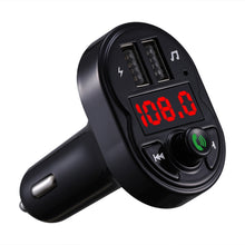 Load image into Gallery viewer, X1 Car Handsfree Kit FM Transmitter Wireless Audio Receiver MP3 Player Dual USB Fast Charger, X1