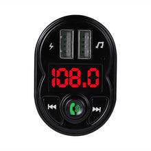 Load image into Gallery viewer, X1 Car Handsfree Kit FM Transmitter Wireless Audio Receiver MP3 Player Dual USB Fast Charger, X1
