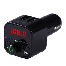 Load image into Gallery viewer, X5 Handsfree Car Kit FM Transmitter Wireless Audio Receiver Auto MP3 Player Dual USB Fast Charger, X5