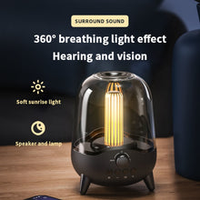 Load image into Gallery viewer, LP-20 LED Night Light Wireless Bluetooth 5.0 Music Speaker Support TF Card / AUX