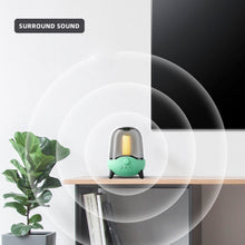 Load image into Gallery viewer, LP-20 LED Night Light Wireless Bluetooth 5.0 Music Speaker Support TF Card / AUX