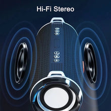 Load image into Gallery viewer, T&amp;G TG192 LED Flashing Light Portable Wireless Bass 3D Stereo Bluetooth Speaker, Support FM / TF Card / USB