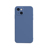 Solid Color Cube Straight Edge Liquid Silicone Lining Flannel Case, For iPhone 13 mini, For iPhone 13 Pro, For iPhone 13 Pro Max, For iPhone 13