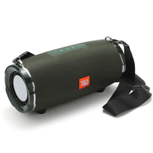 Load image into Gallery viewer, T&amp;G TG187 Portable Waterproof Wireless Bass Surround Bluetooth Speaker with Shoulder Strap, Support FM / TF  Card