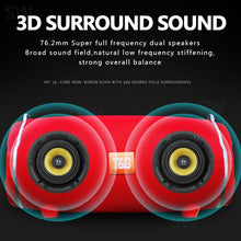 Load image into Gallery viewer, T&amp;G TG187 Portable Waterproof Wireless Bass Surround Bluetooth Speaker with Shoulder Strap, Support FM / TF  Card