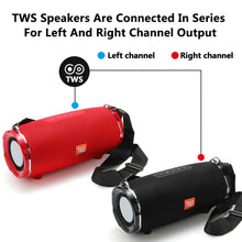 Load image into Gallery viewer, T&amp;G TG187 Portable Waterproof Wireless Bass Surround Bluetooth Speaker with Shoulder Strap, Support FM / TF  Card