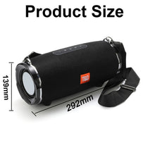 Load image into Gallery viewer, T&amp;G TG187 Portable Waterproof Wireless Bass Surround Bluetooth Speaker with Shoulder Strap, Support FM / TF  Card