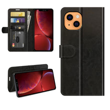 Load image into Gallery viewer, R64 Texture Single Horizontal Flip Protective Case with Holder &amp; Card Slots &amp; Wallet&amp; Photo Frame for iPhone 13