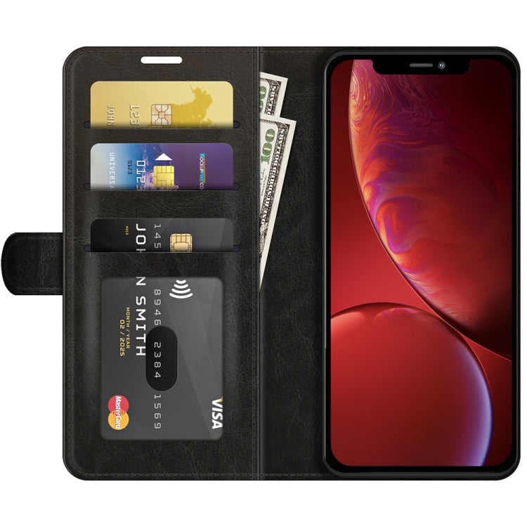 R64 Texture Single Horizontal Flip Protective Case with Holder & Card Slots & Wallet& Photo Frame for iPhone 13