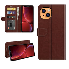 Load image into Gallery viewer, R64 Texture Single Horizontal Flip Protective Case with Holder &amp; Card Slots &amp; Wallet&amp; Photo Frame for iPhone 13