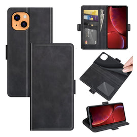 Dual-side Magnetic Buckle Horizontal Flip Leather Case with Holder & Card Slots & Wallet for iPhone 13 mini