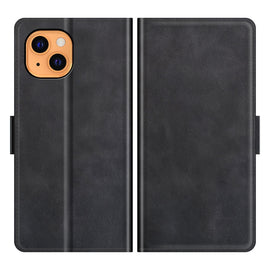 Dual-side Magnetic Buckle Horizontal Flip Leather Case with Holder & Card Slots & Wallet for iPhone 13