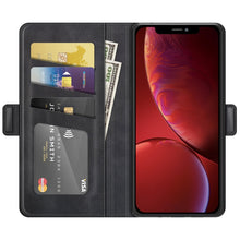 Load image into Gallery viewer, Dual-side Magnetic Buckle Horizontal Flip Leather Case with Holder &amp; Card Slots &amp; Wallet for iPhone 13