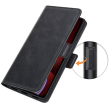 Load image into Gallery viewer, Dual-side Magnetic Buckle Horizontal Flip Leather Case with Holder &amp; Card Slots &amp; Wallet for iPhone 13