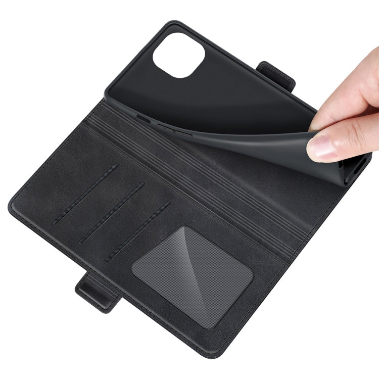 Dual-side Magnetic Buckle Horizontal Flip Leather Case with Holder & Card Slots & Wallet for iPhone 13