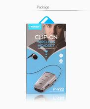 Load image into Gallery viewer, F980 CSR4.1 Retractable Cable Caller Vibration Reminder Anti-theft Bluetooth Headset, White
