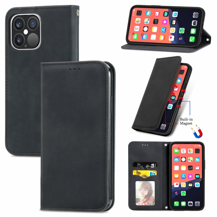 Retro Skin Feel Business Magnetic Horizontal Flip Leather Case With Holder & Card Slots & Wallet & Photo Frame, For iPhone 13 Pro Max, For  iPhone 13 Pro, For iPhone 13, For iPhone 13 mini