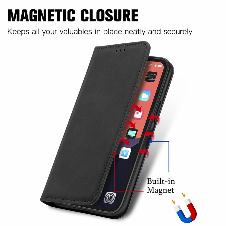 Retro Skin Feel Business Magnetic Horizontal Flip Leather Case With Holder & Card Slots & Wallet & Photo Frame, For iPhone 13 Pro Max, For  iPhone 13 Pro, For iPhone 13, For iPhone 13 mini