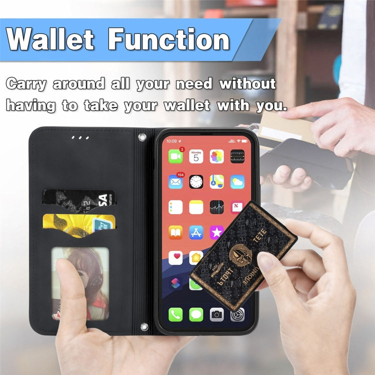 Retro Skin Feel Business Magnetic Horizontal Flip Leather Case With Holder & Card Slots & Wallet & Photo Frame, For iPhone 13 Pro Max, For  iPhone 13 Pro, For iPhone 13, For iPhone 13 mini