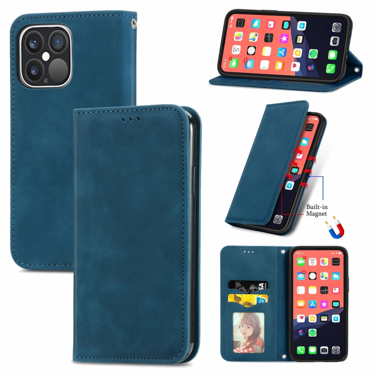 Retro Skin Feel Business Magnetic Horizontal Flip Leather Case With Holder & Card Slots & Wallet & Photo Frame, For iPhone 13 Pro Max, For  iPhone 13 Pro, For iPhone 13, For iPhone 13 mini