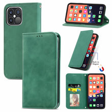 Load image into Gallery viewer, Retro Skin Feel Business Magnetic Horizontal Flip Leather Case With Holder &amp; Card Slots &amp; Wallet &amp; Photo Frame, For iPhone 13 Pro Max, For  iPhone 13 Pro, For iPhone 13, For iPhone 13 mini