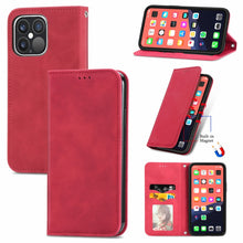 Load image into Gallery viewer, Retro Skin Feel Business Magnetic Horizontal Flip Leather Case With Holder &amp; Card Slots &amp; Wallet &amp; Photo Frame, For iPhone 13 Pro Max, For  iPhone 13 Pro, For iPhone 13, For iPhone 13 mini