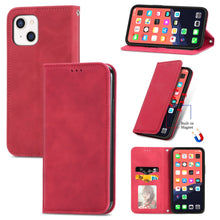 Load image into Gallery viewer, Retro Skin Feel Business Magnetic Horizontal Flip Leather Case With Holder &amp; Card Slots &amp; Wallet &amp; Photo Frame, For iPhone 13 Pro Max, For  iPhone 13 Pro, For iPhone 13, For iPhone 13 mini