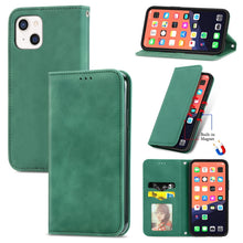 Load image into Gallery viewer, Retro Skin Feel Business Magnetic Horizontal Flip Leather Case With Holder &amp; Card Slots &amp; Wallet &amp; Photo Frame, For iPhone 13 Pro Max, For  iPhone 13 Pro, For iPhone 13, For iPhone 13 mini