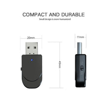 Load image into Gallery viewer, KN330 2 in 1 USB Bluetooth 5.0 Adapter Wireless Receiver Transmitter for Computer TV Car
