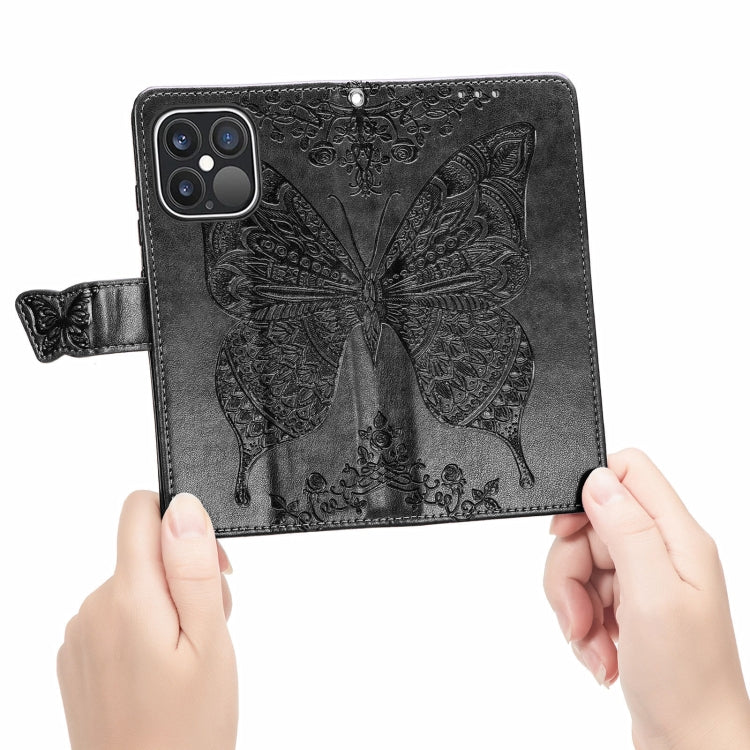 Butterfly Love Flower Embossed Horizontal Flip Leather Case with Bracket / Card Slot / Wallet / Lanyard, For iPhone 13 Pro Max, For iPhone 13 Pro, For iPhone 13, For iPhone 13 mini