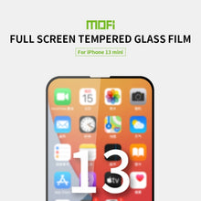 Load image into Gallery viewer, MOFI 9H 2.5D Full Screen Tempered Glass Film, For iPhone 13 mini, For iPhone 13 / 13 Pro, For iPhone 13 Pro Max