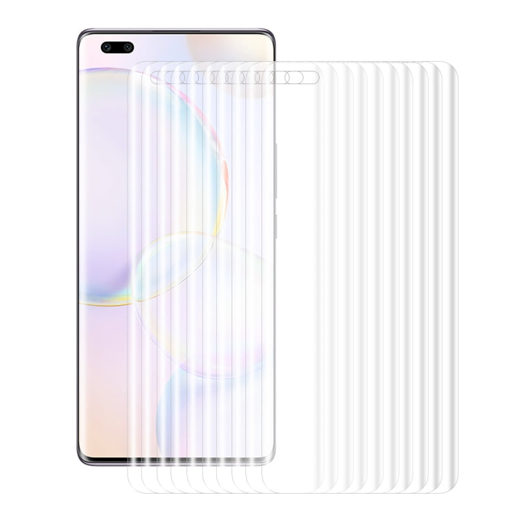 10 PCS ENKAY Hat-Prince 3D Curved Full Coverage PET Hot Bending HD Screen Protector Soft Film Support Fingerprint Unlock