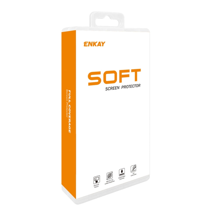 5 PCS ENKAY Hat-Prince 3D Curved Full Coverage PET Hot Bending HD Screen Protector Soft Film Support Fingerprint Unlock