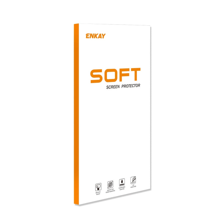 2 PCS ENKAY Hat-Prince 3D Curved Full Coverage PET Hot Bending HD Screen Protector Soft Film Support Fingerprint Unlock