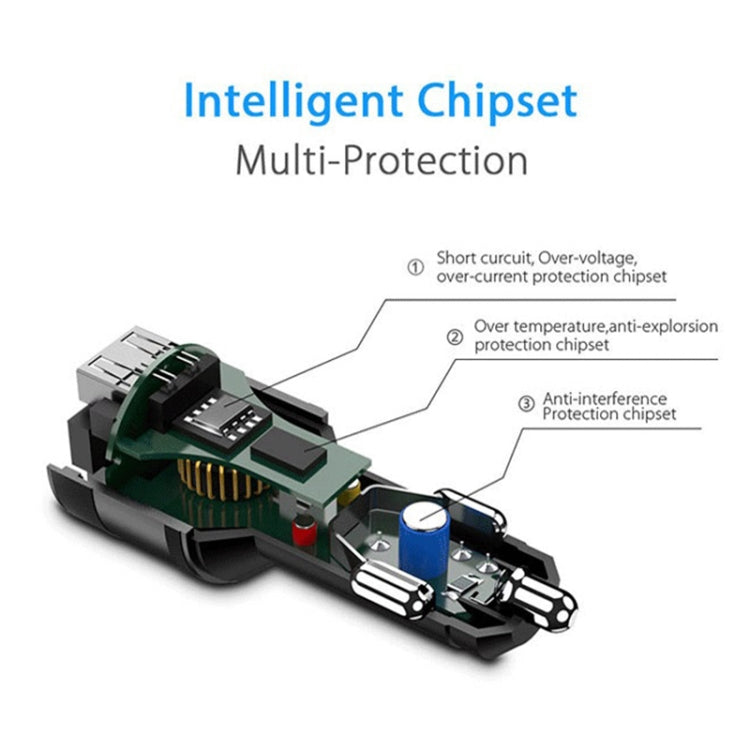 C57 QC3.0 Wireless FM Transmitter Fast Car Charger Bluetooth 5.0 Hands-free Car Modulator USB Flash Memory MP3 Player, C57