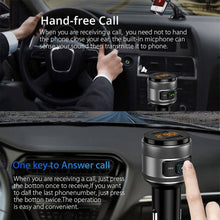 Load image into Gallery viewer, C57 QC3.0 Wireless FM Transmitter Fast Car Charger Bluetooth 5.0 Hands-free Car Modulator USB Flash Memory MP3 Player, C57