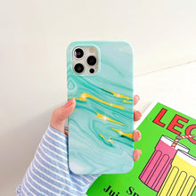 Load image into Gallery viewer, Thickened TPU Glazed Marble Mobile Phone Case, For iPhone 12 Pro Max, For iPhone 12 / 12 Pro, For iPhone 12 mini, For iPhone 11 Pro Max, For iPhone 11 Pro, For iPhone 11