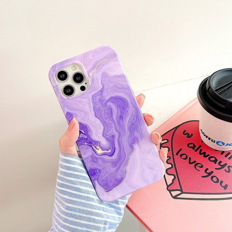 Thickened TPU Glazed Marble Mobile Phone Case, For iPhone 12 Pro Max, For iPhone 12 / 12 Pro, For iPhone 12 mini, For iPhone 11 Pro Max, For iPhone 11 Pro, For iPhone 11