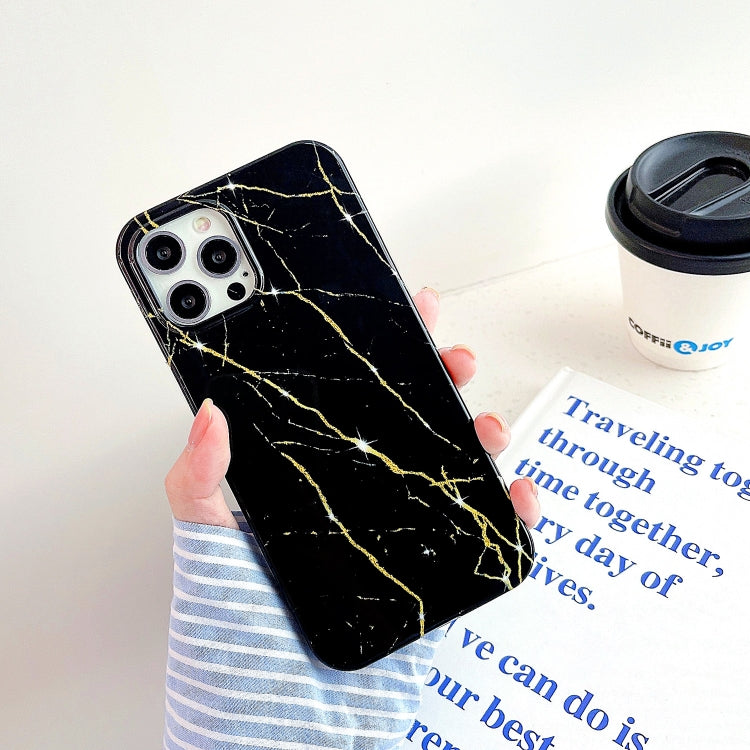 Thickened TPU Glazed Marble Mobile Phone Case, For iPhone 12 Pro Max, For iPhone 12 / 12 Pro, For iPhone 12 mini, For iPhone 11 Pro Max, For iPhone 11 Pro, For iPhone 11