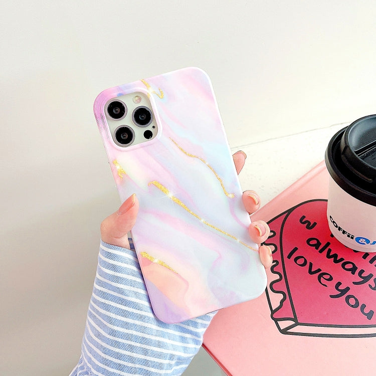 Thickened TPU Glazed Marble Mobile Phone Case, For iPhone 12 Pro Max, For iPhone 12 / 12 Pro, For iPhone 12 mini, For iPhone 11 Pro Max, For iPhone 11 Pro, For iPhone 11