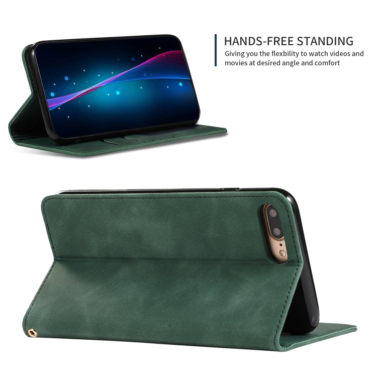 Retro Skin Feel Business Magnetic Horizontal Flip Leather Case for iPhone 8 Plus / 7 Plus, For iPhone 8 Plus