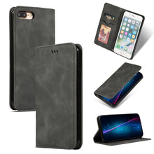 Load image into Gallery viewer, Retro Skin Feel Business Magnetic Horizontal Flip Leather Case for iPhone 8 Plus / 7 Plus, For iPhone 8 Plus