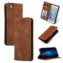 Load image into Gallery viewer, Retro Skin Feel Business Magnetic Horizontal Flip Leather Case for iPhone 6S &amp; 6, Red, Dark Gray, Navy Blue, Army Green, Brown