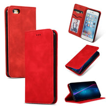 Load image into Gallery viewer, Retro Skin Feel Business Magnetic Horizontal Flip Leather Case for iPhone 6S Plus &amp; 6 Plus, Red, Dark Gray, Navy Blue, Army Green, Brown