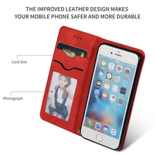 Load image into Gallery viewer, Retro Skin Feel Business Magnetic Horizontal Flip Leather Case for iPhone 6S Plus &amp; 6 Plus, Red, Dark Gray, Navy Blue, Army Green, Brown